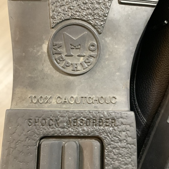 Mephisto Black Pebbled Leather Shock Absorber Lace-Up Oxfords size 11 - Picture 10 of 10